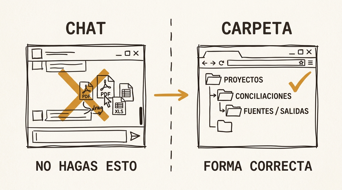 Chat vs Carpetas